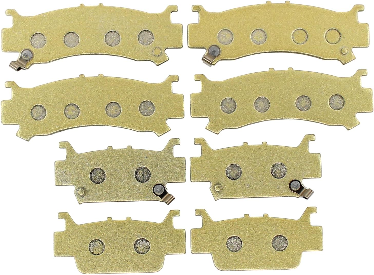 Front and Rear Brake Pads for Honda Pioneer 1000 Pioneer 1000-5 SXS 1000 2016-2022