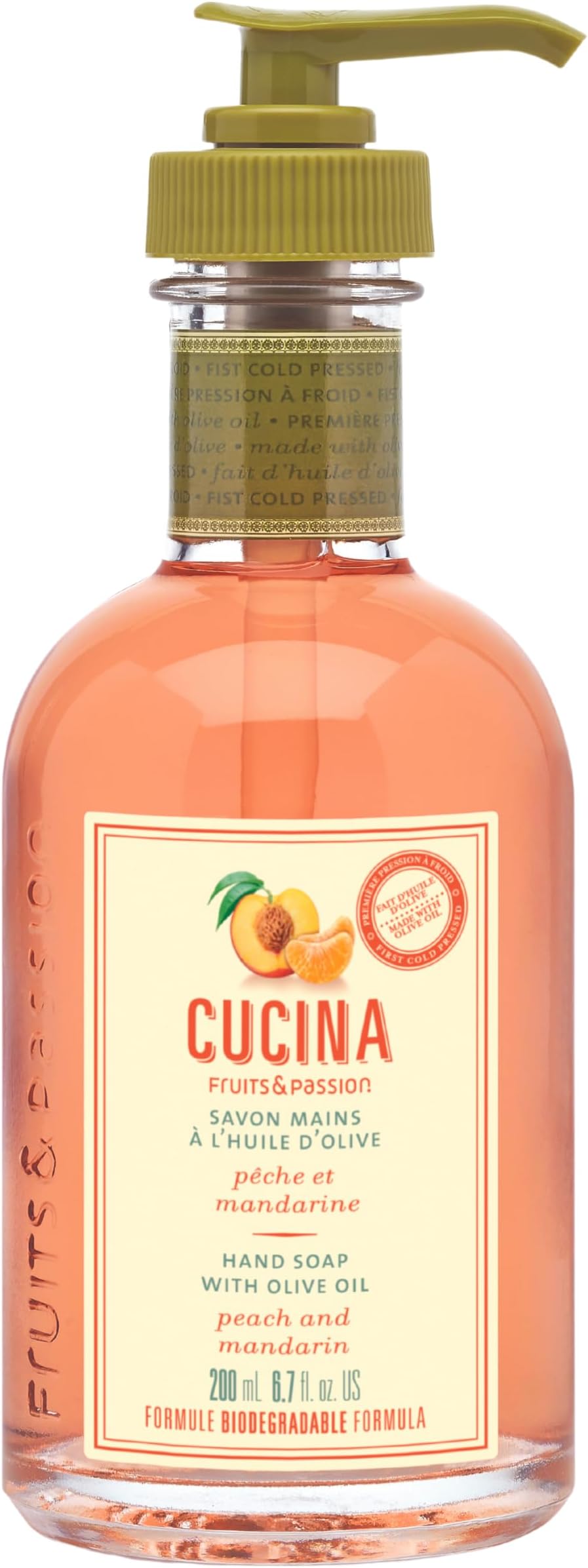 Fruits & Passion Peach and Mandarin Hand Soap, 200ml