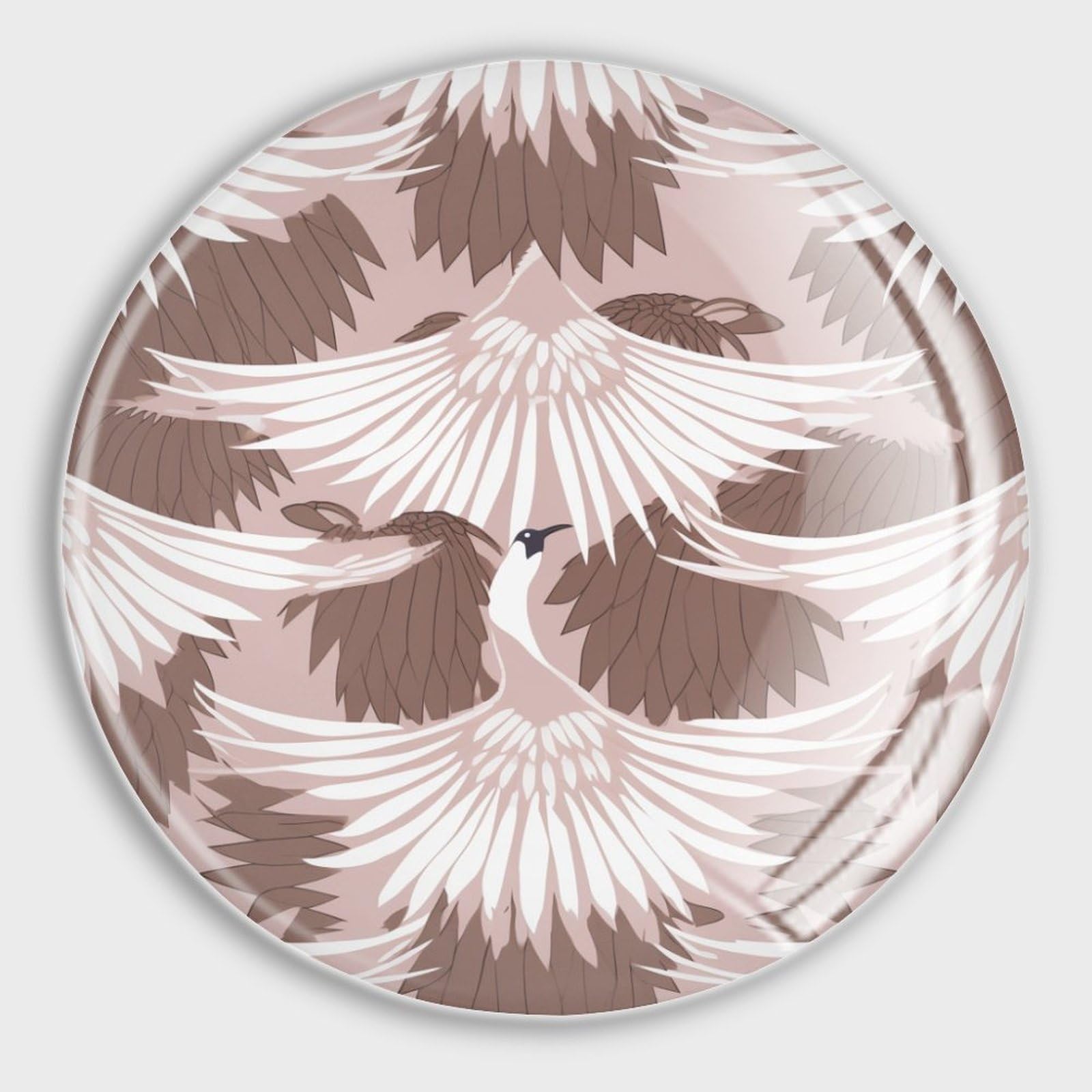 4 aimants de réfrigérateur en verre de style asiatique pour tableau blanc