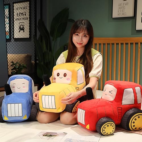 Miniatura 3 de COSGOO Almohada de tractor 3D HuggingTractor de peluche de tractor de peluche, almohada de tractor, cojín de sofá, regalo para niños o amantes en el