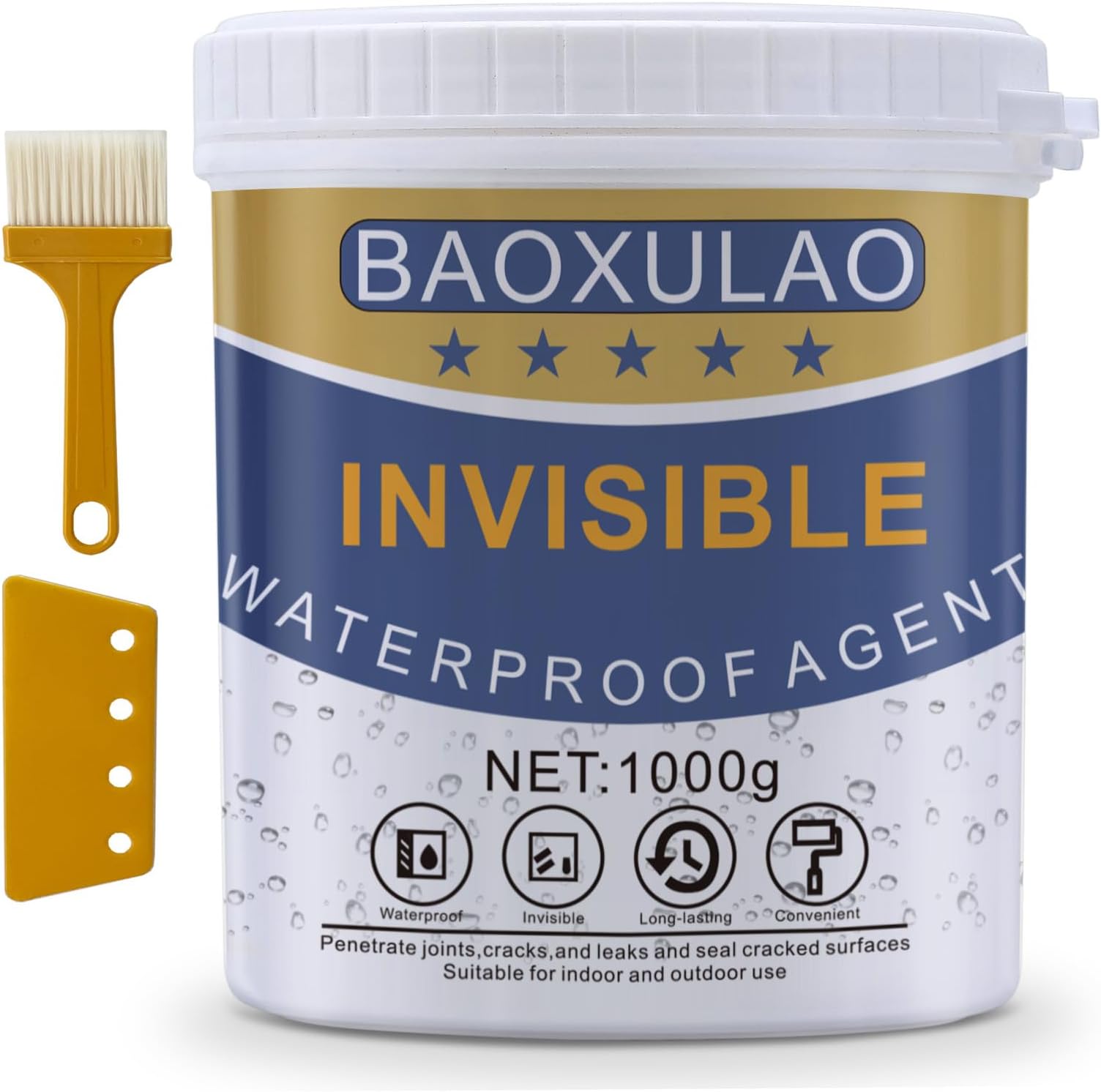 Super Strong Invisible Waterproof Anti-Leakage Agent, Coating Suitable for Indoor and Outdoor Joints (35 Ounces)