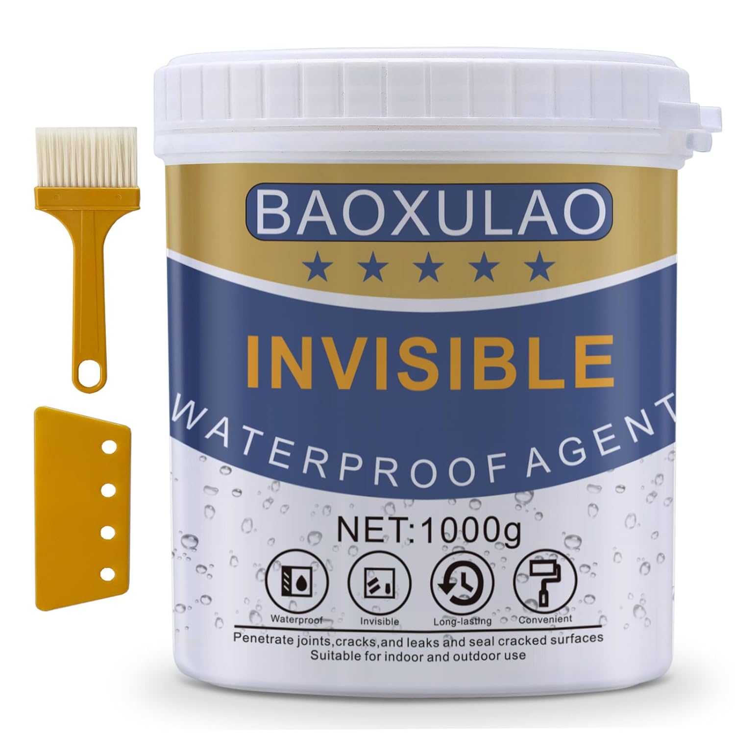 Super Strong Invisible Waterproof Anti-Leakage Agent, Coating Suitable for Indoor and Outdoor Joints (35 Ounces)