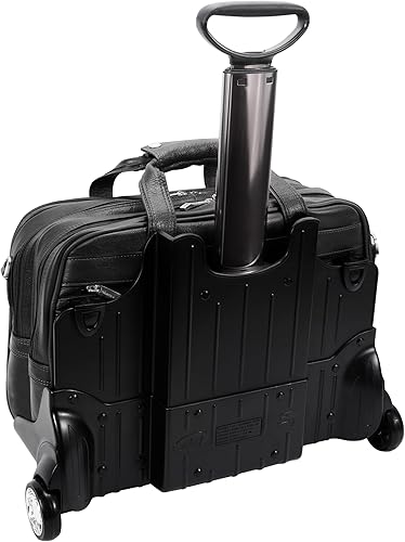 Miniatura 5 de Siamod, VERNAZZA, CERESOLA, Cuero de cachemira Napa, 15 pulgadas, compatible con puntos de control de piel, patentado, desmontable, con ruedas, para