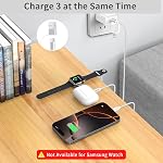 3 in 2 Multi Charging Cable USB C Cable for iPhone Charger Fast Charging, Charging Cables for Multiple Devices Compatible with iPhone 17-11/Air/Pro/iWatch Ultra/SE/11-1/ Galaxy S25 4FT