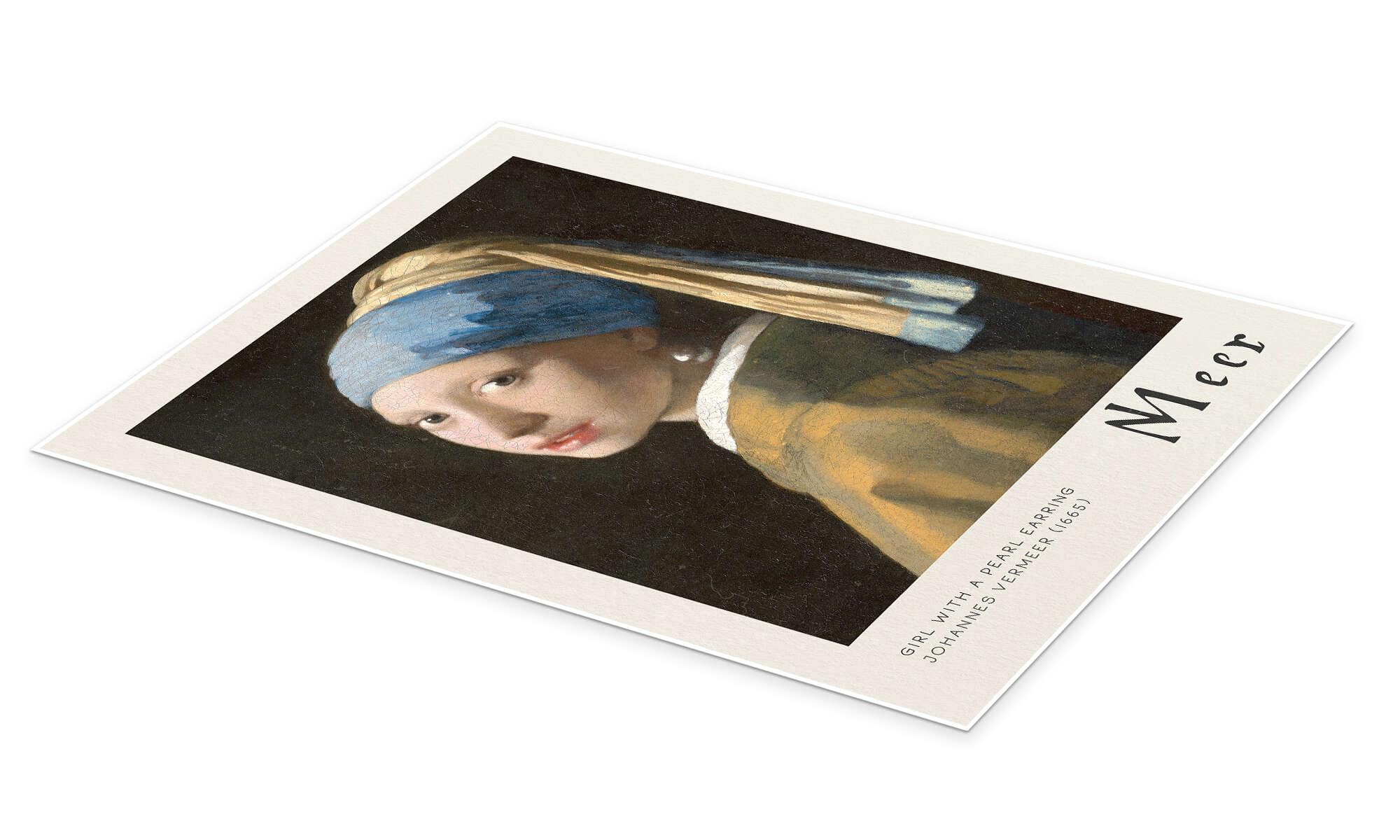 Posterlounge Girl with a Pearl Earring Poster | 90 x 120 cm di Jan Vermeer Quadri Decorazione per pareti