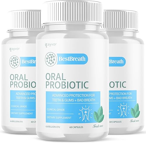 BestBreath - Cápsulas probióticas orales Best Breath (paquete de 3), probióticos avanzados Best Breath para encías y dientes saludables, píldoras