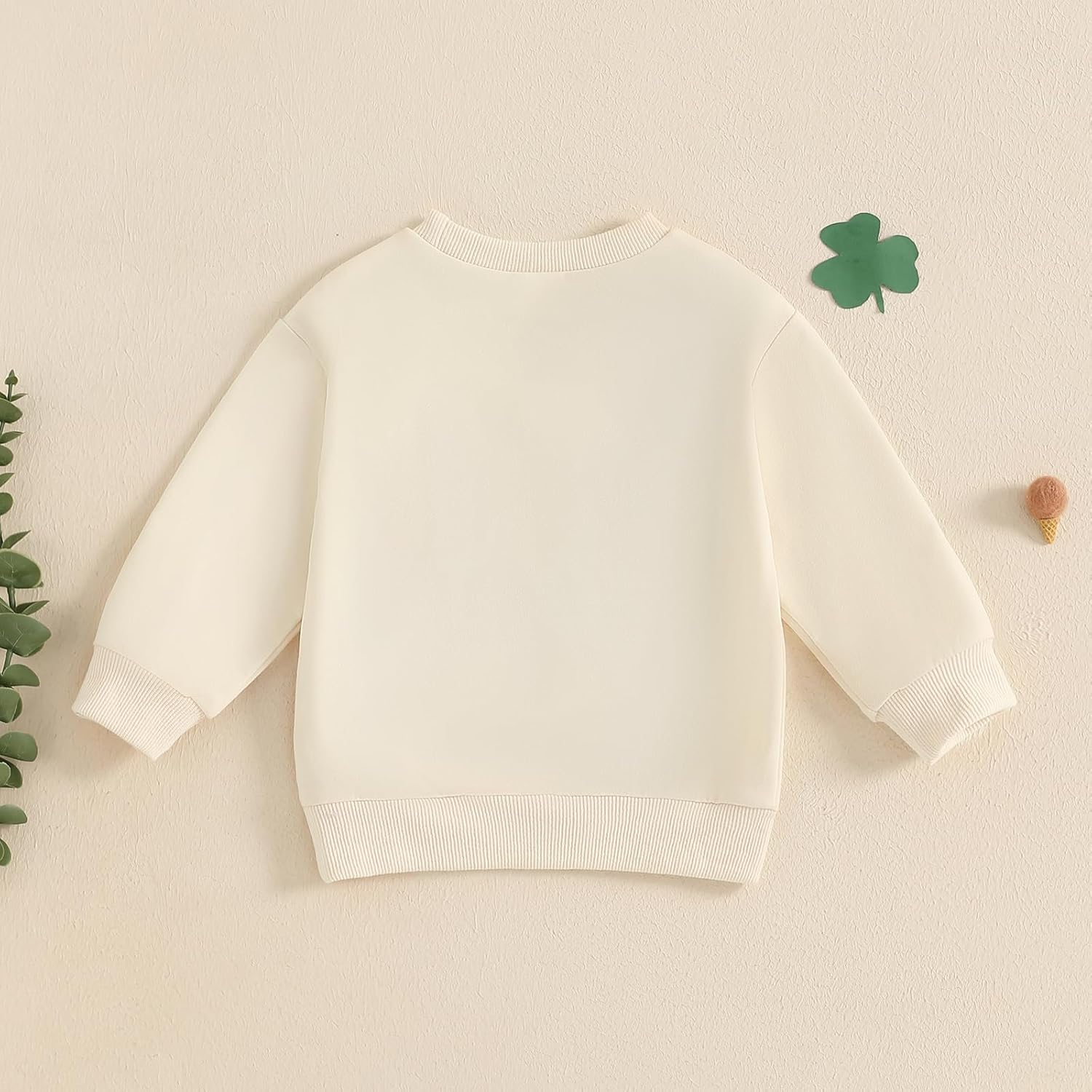 Toddler Baby Boy St Patricks Day Outfit Clover Letter Embroidery Sweatshirt Long Sleeve Shirts Pullover Tops - Image 4