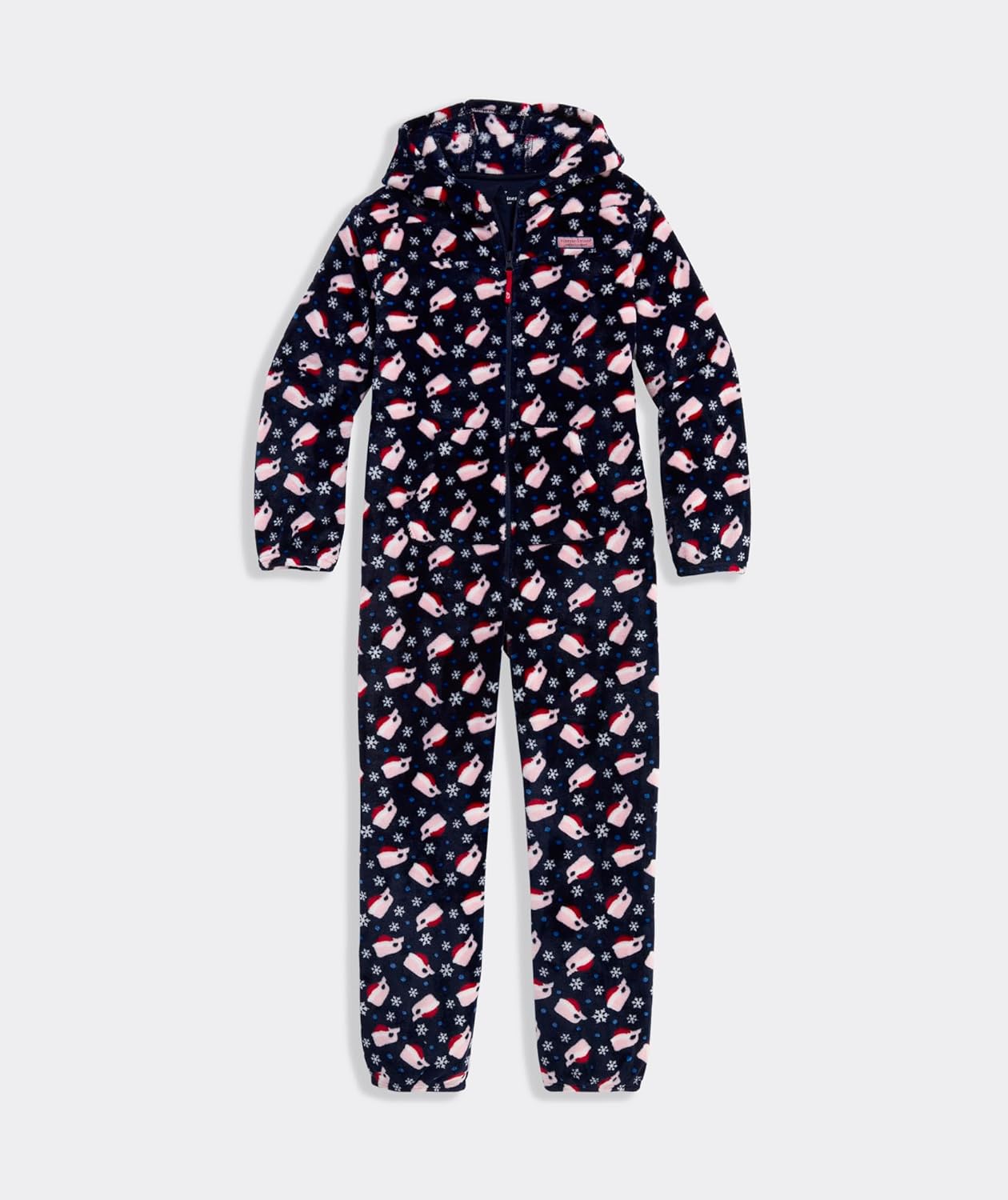 vineyard vines Boys' Boys' Hooded High-pile One-piece Pajamas