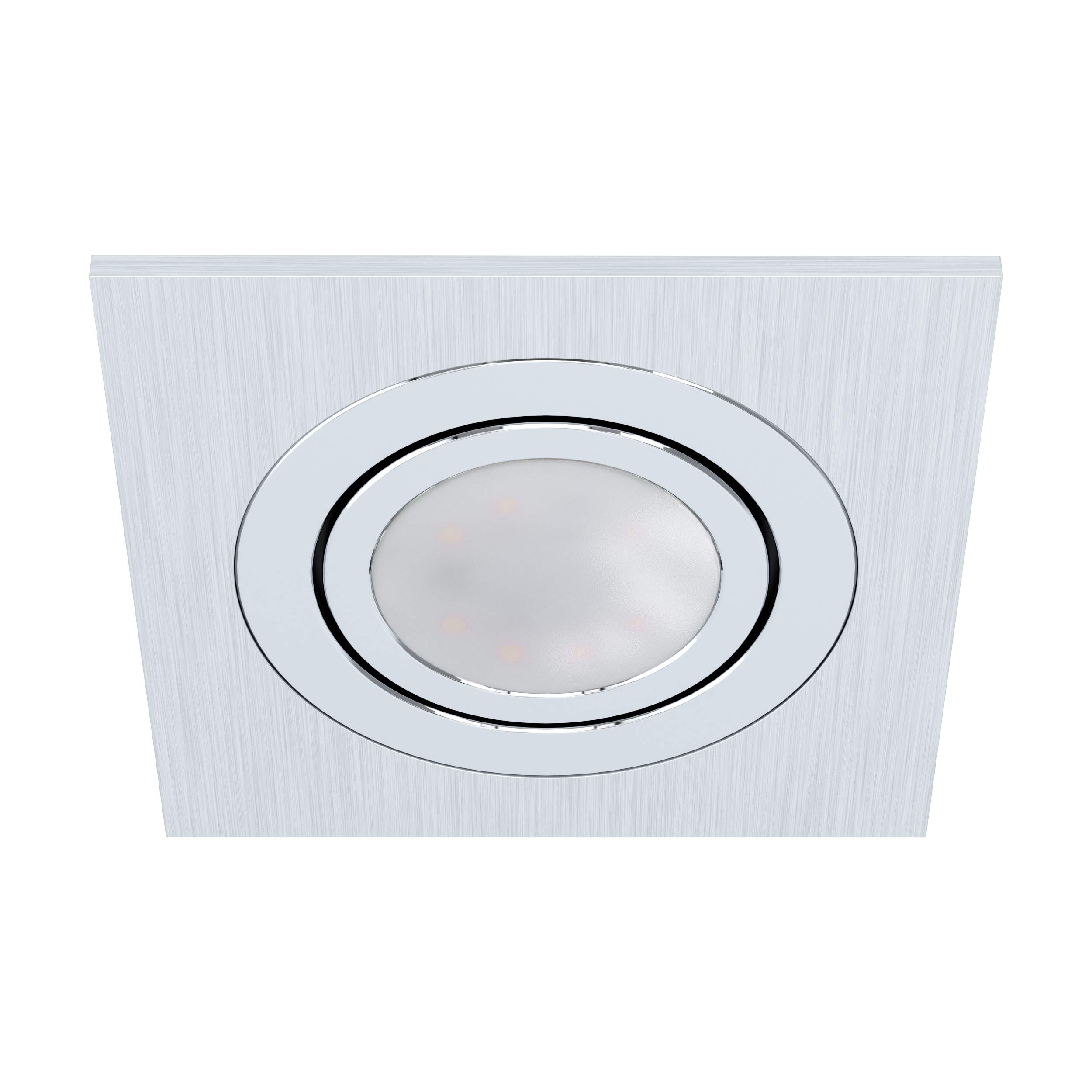 EGLO Recessed Light, Brushed Aluminium