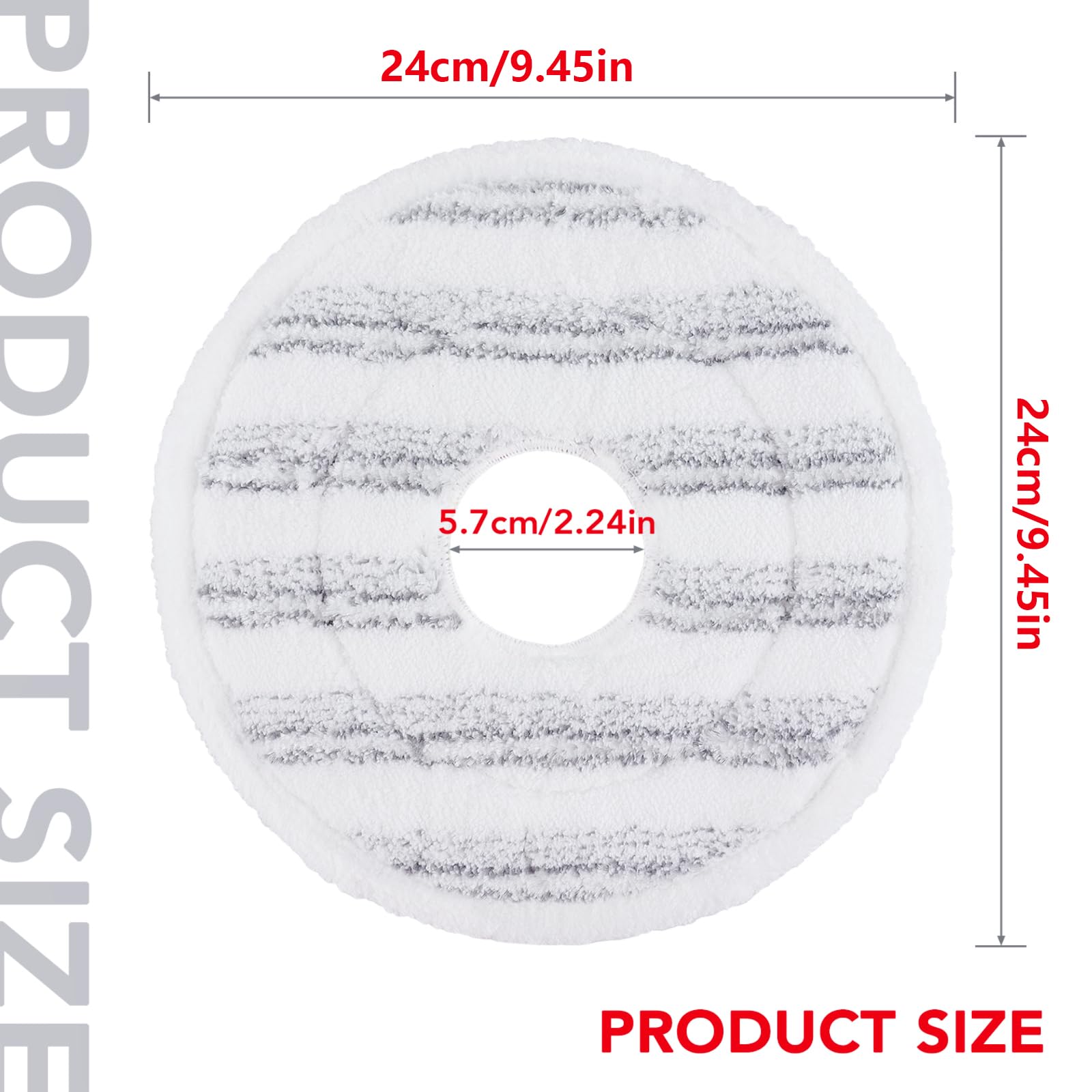 Mop Pads Vervanging Voor Vileda Clean Mop Spin Mop Head Navullingen, Wasbare Dweilkop Vervanging Microvezel Voor Het Reinigen Van Vloer
