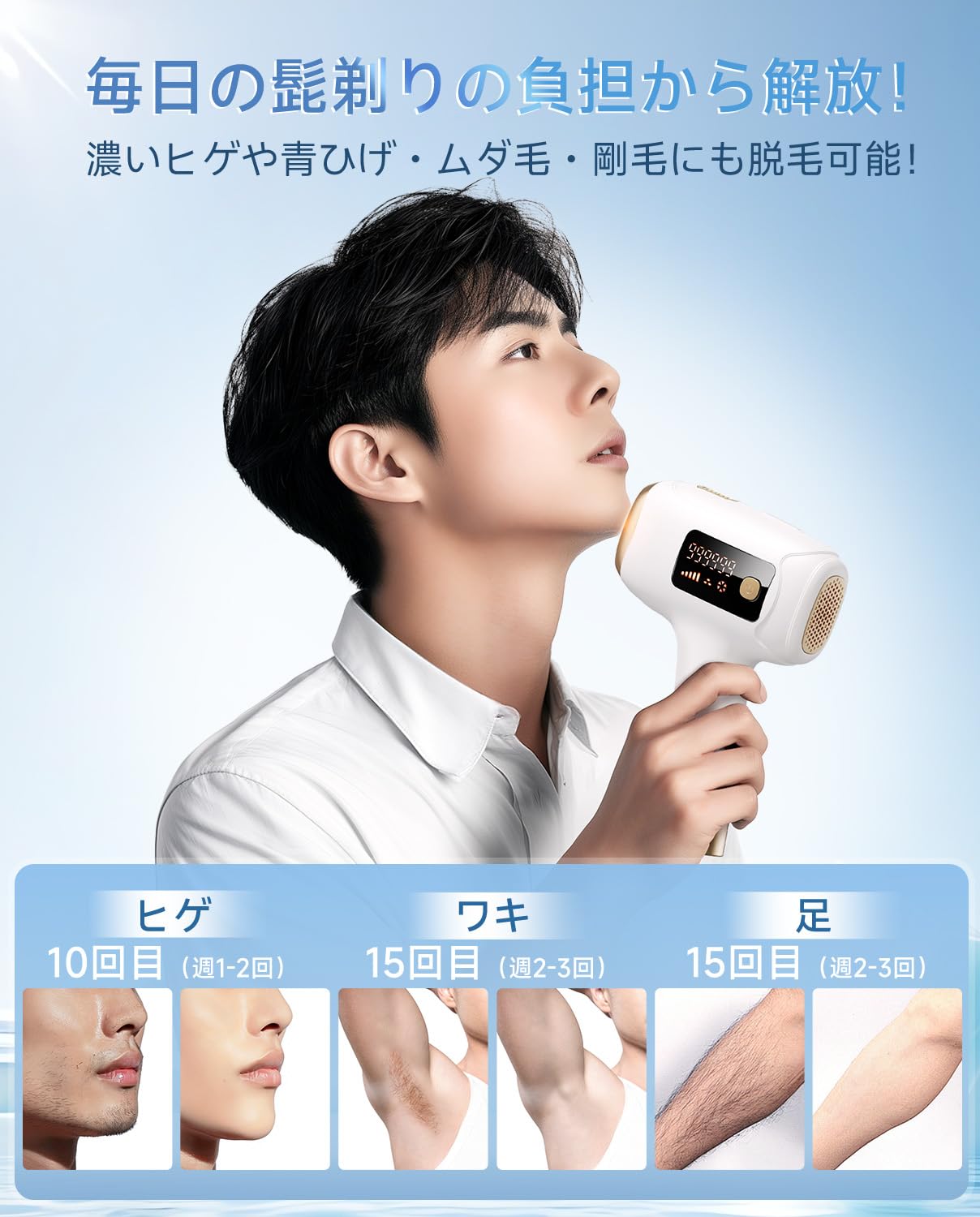 Amazon | 脱毛器 【サロン級IPL光家庭用脱毛器/VIO対応】 冷感