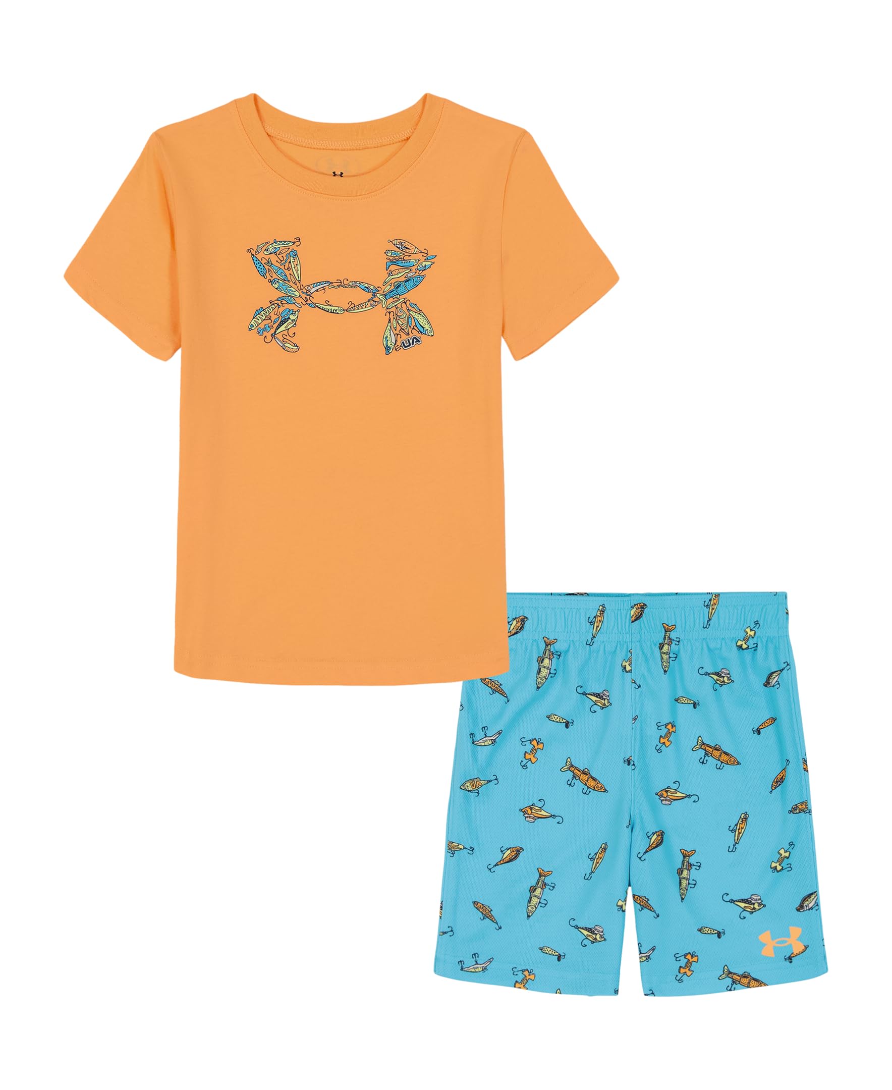 Under Armour baby-boys 2-piece Short Sleeve Graphic T-shirt and Shorts Set Lightweight Breathable