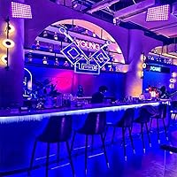 Vista 7 de Luces Negras de 100W, Luz de Inundación de Luz Negra con Enchufe e Interruptor, para Fiesta Fluorescente, Halloween, Póster Fluorescente