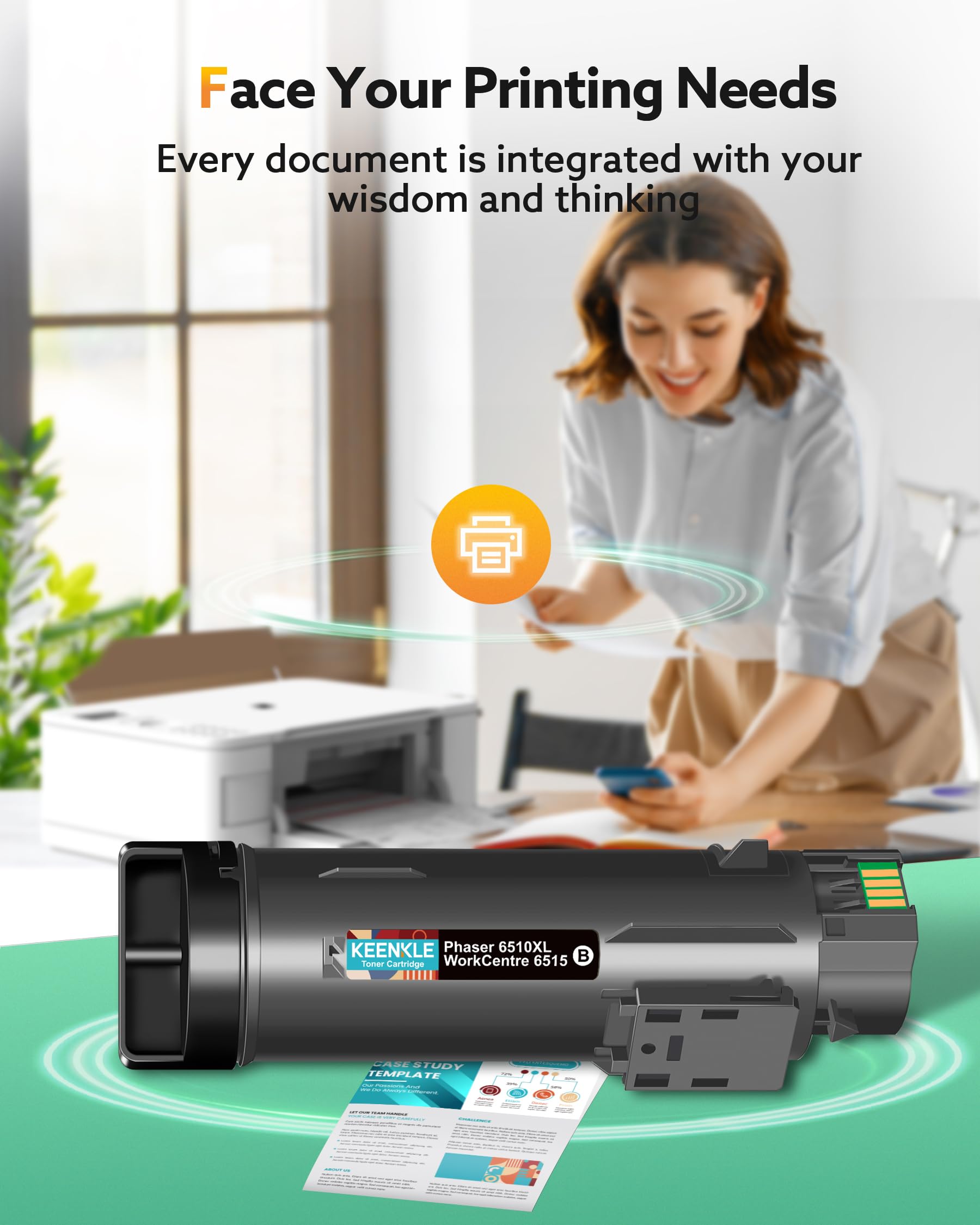 PHASER 6510 / WORKCENTRE 6515 Cartuccia Toner Capacità - Foto 9