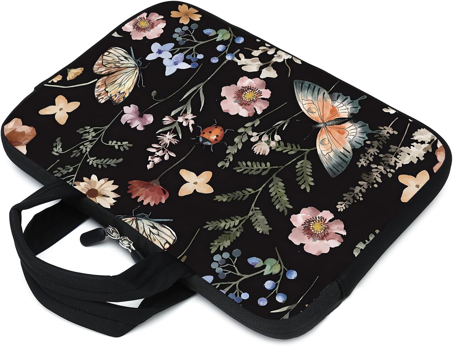 15 Inch Laptop Sleeve Carrying Bag Neoprene Sleeve Tote Tablet Cover Notebook Briefcase Bag with Handle (GHFC-037) - Image 3