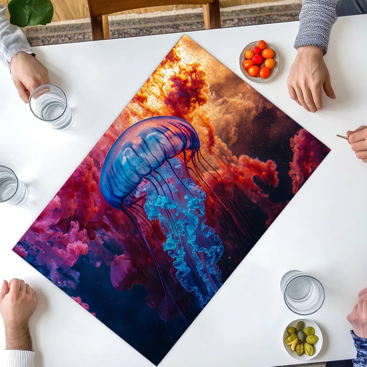 1500 Pezzi di Puzzle, Medusa1500 Pezzi di Puzzle per Adulti, Regalo di Anniversario, Regalo di Natale, Decorazione Della Casa, Prevenzione Della Degenerazione Cerebrale Negli Anziani v-799