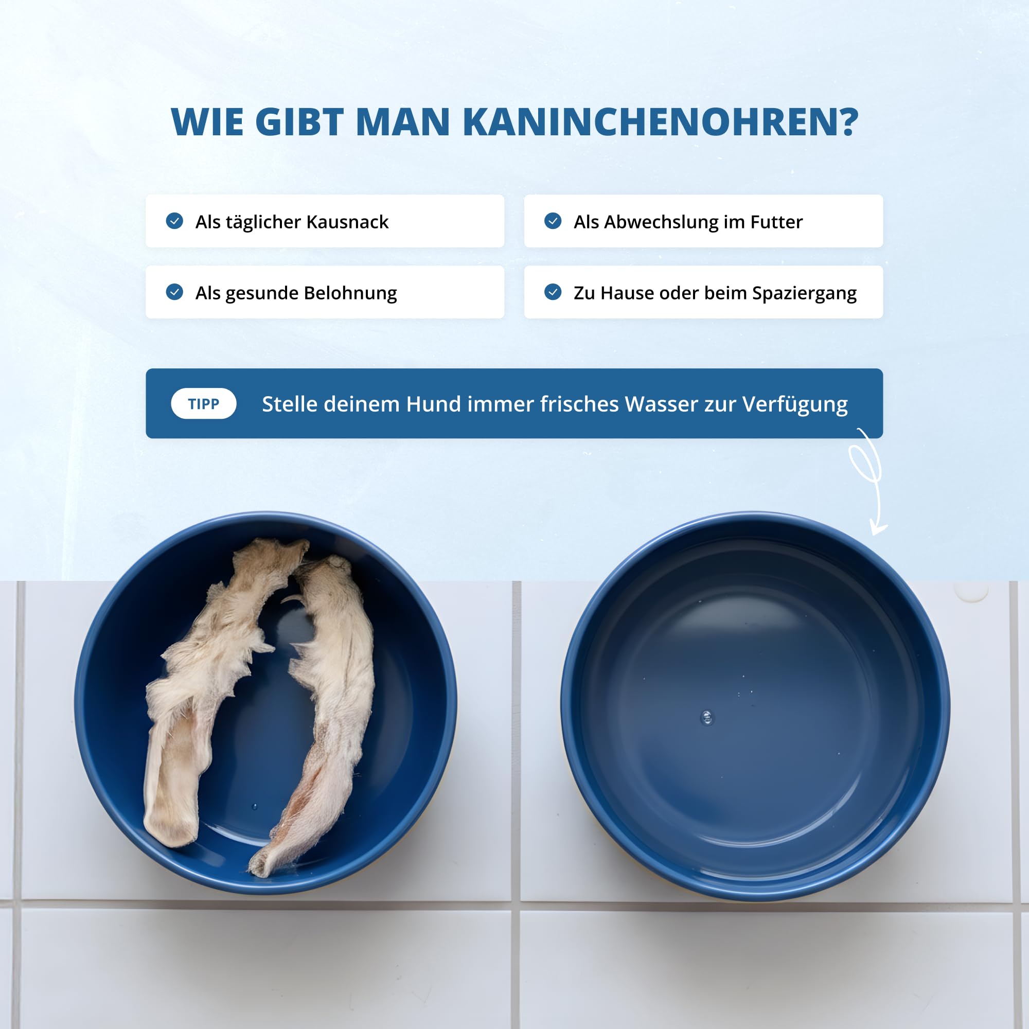 3 kg Kaninchenohren mit Fell für Hunde - Natürlicher Kausnack & Belohnung - Getrocknete Hasenohren - Schonend Getrocknet & Proteinreich - Artgerechter Hunde-Snack ca. 300 STK