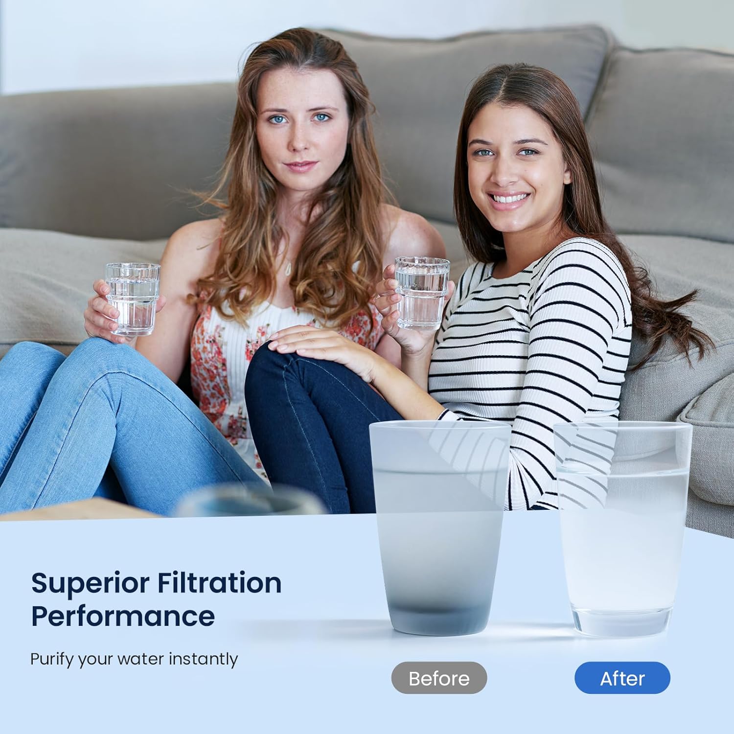GLACIER FRESH Replacement for DA29-00003G Water Filter, Compatible with Samsung* Aqua-Pure Plus, DA29-00003F, DA29-00003B, HAFCU1, RFG237AARS, FMS-1, RS22HDHPNSR, RSG257AARS, WSS-1, 3 Pack