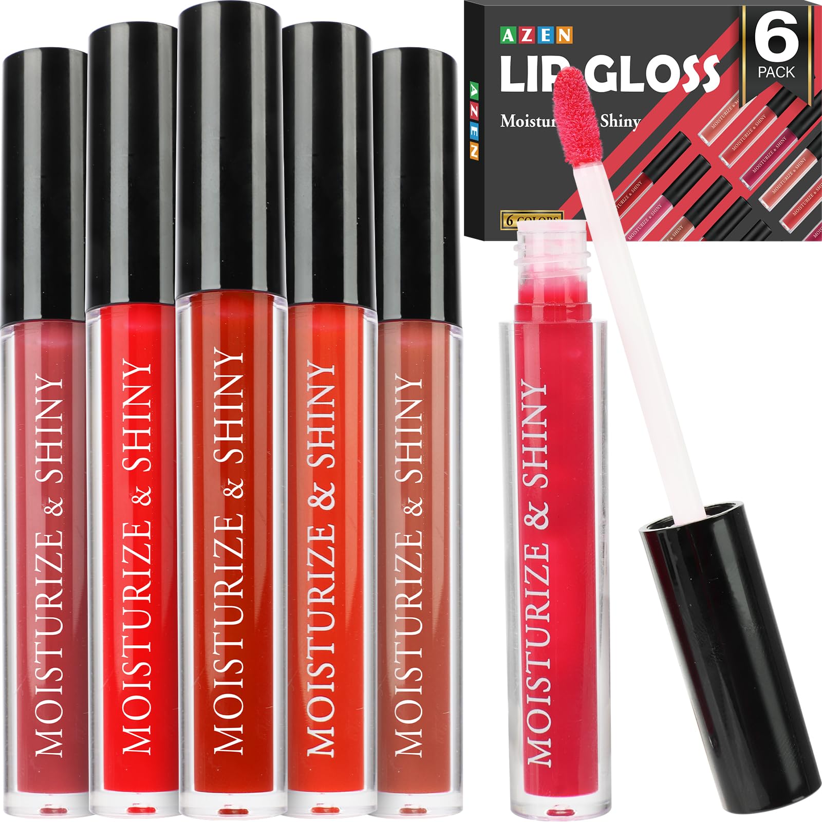 30 Lip Gloss Set - Shimmery Colors for Women & Girls -12