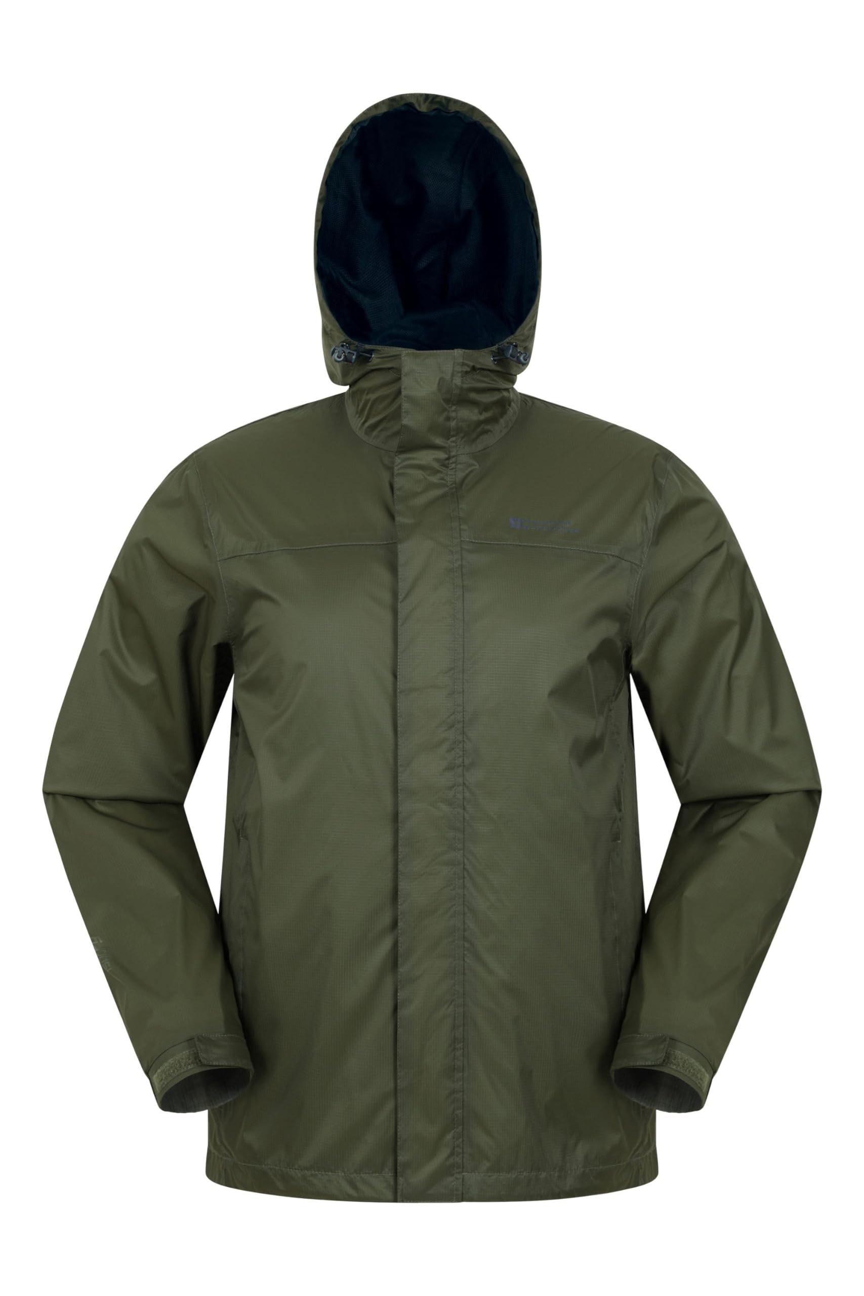 Mountain Warehouse Torrent Mens Waterproof Rain Jacket - Waterproof & Lightweight Raincoat with Taped Seams, Zipped Pockets - Spring Summer Travelling & Outdoors Green 3XL