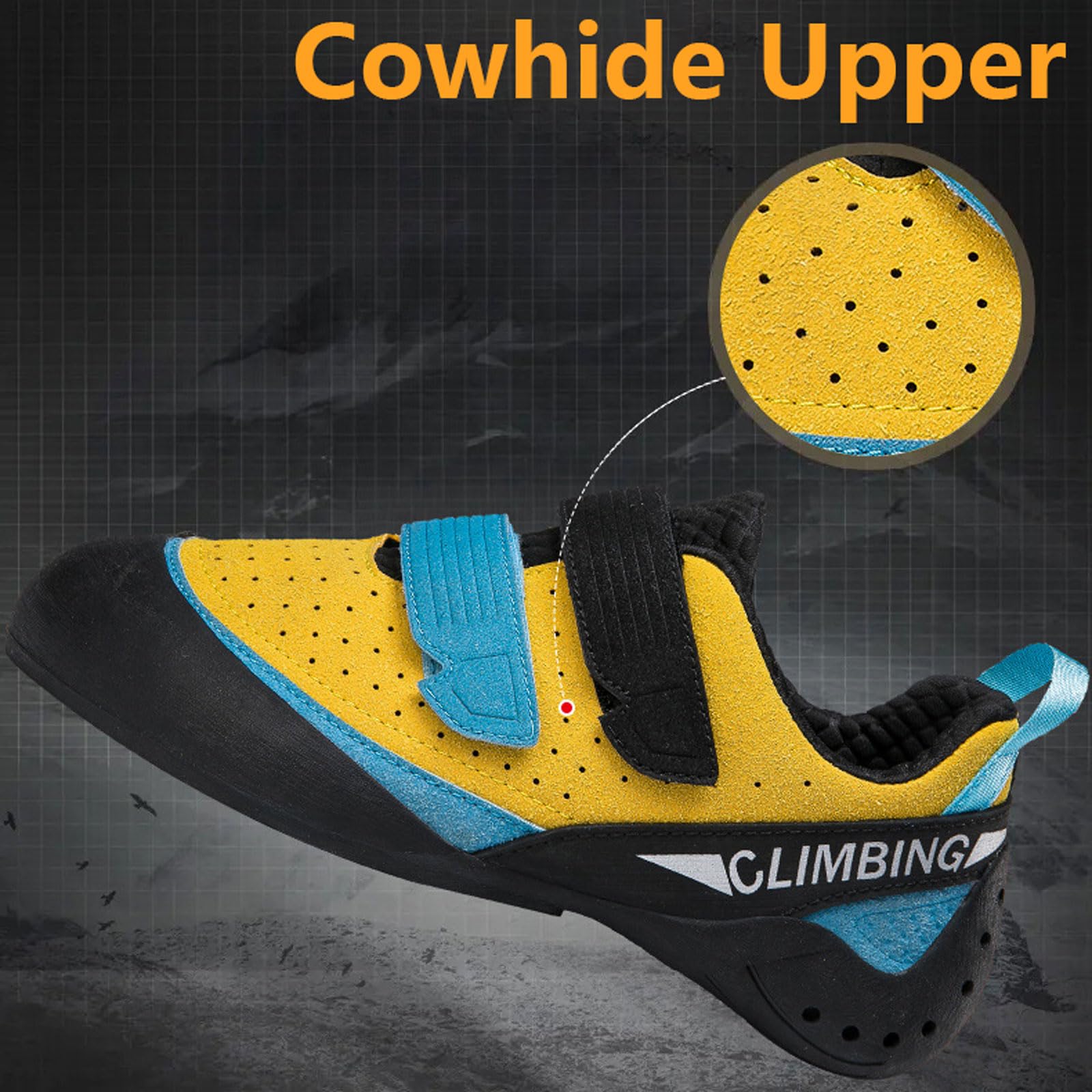 Zapatos De Escalada,Pies De Gato Escalada,Zapatos De Escalada Goma Antideslizante Hombre,Zapatillas De Escalada Mujer,Pies De Gato Transpirables,Ligeros,para Acampar Escalada