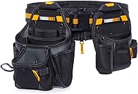 ToughBuilt ClipTech 3-Piece Handyman Tool Belt Set - Modular Pouches, Padded Belt, 1680D Durable Construction (TB-CT-111-CP)
