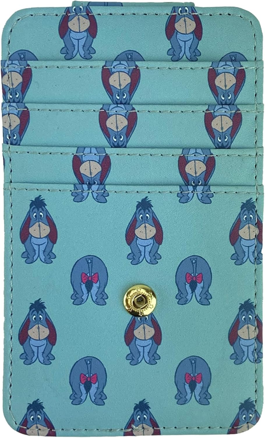 Disney Card Holder Wallet Slim Compact (Eeyore Light Blue) - Image 5