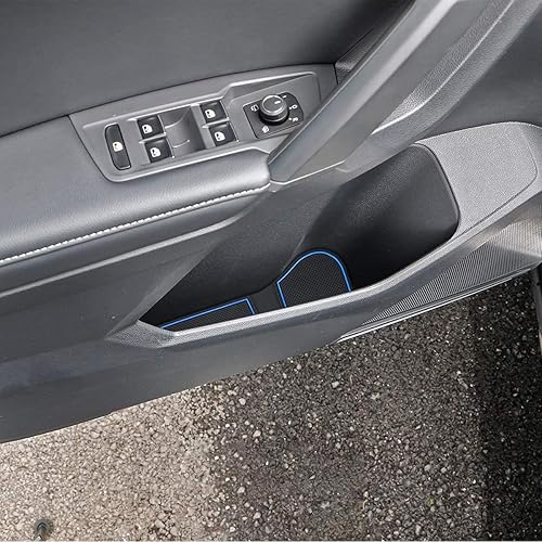 Miniatura 5 de Auovo Alfombrillas antipolvo para Volkswagen VW Tiguan accesorios 2024 2023 2022 2021 2020 2019 2018 personalizados portavasos puerta central