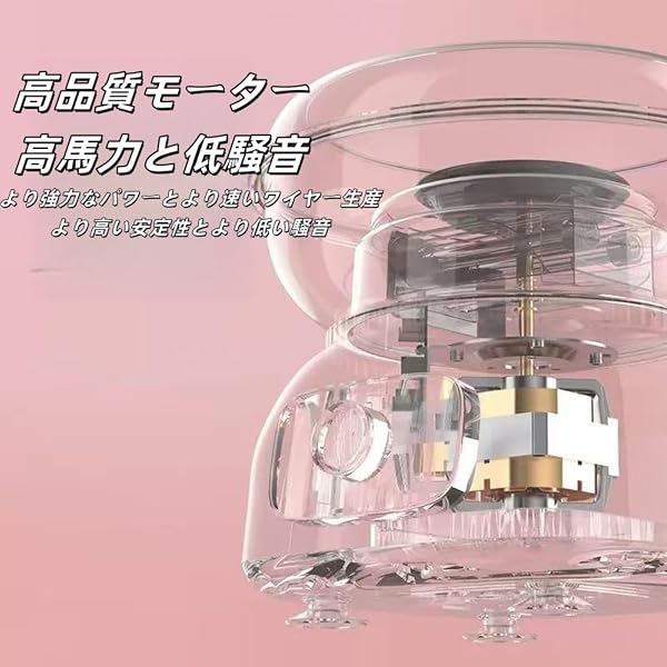 わたがし機 家庭用 業務用綿菓子製造機 全自動わた菓子機 ステンレス鋼 わたあめ機 ワンボタンスタート 簡単操作 手入れが簡単 おもちゃ 家庭用 業務用 キッチン家電 業務用厨房機器 メーカー お菓子作り こどもの日 誕生日プレゼント 綿菓子機 110V (ブルー) - 3