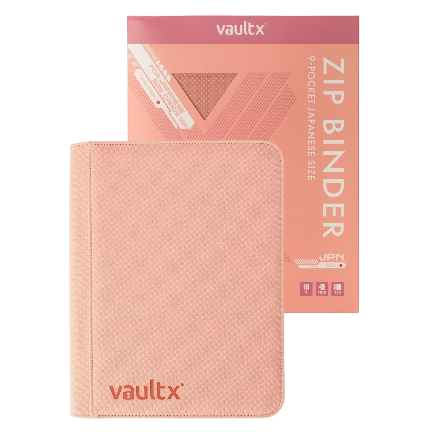 Vault X 9 Pocket Japanese Size Trading Card Binder 360 Cards (Pink)