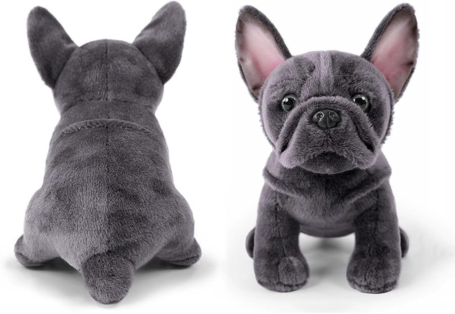 French Bulldog Stuffed Animal, 8.6 inch Realistic Puppy Plush Cute Soft Dog Gifts for Boys and Girls (Gray)