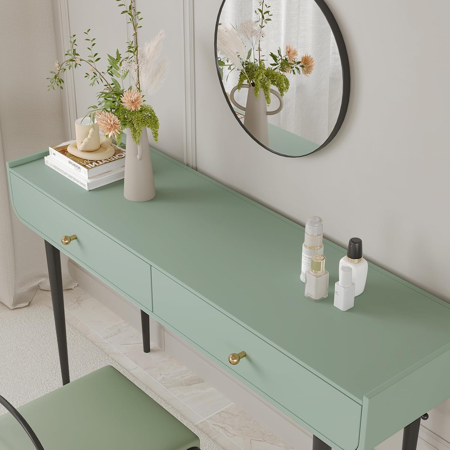 CHIHUT Sage Green Peel and Stick Wallpaper Large Size 30"x236" Modern Solid Color Contact Paper for Cabinets Shelf Liner Thick Skin Waterproof Wall Paper for Bathroom Kitchen Renter Friendly Wallpaper