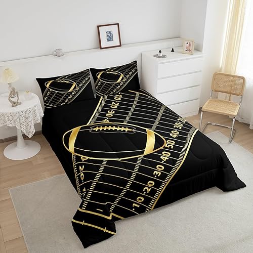 Miniatura 199 de Castle Fairy Juego de ropa de cama de béisbol, tamaño matrimonial, juego de edredón de 3 piezas para niños, niños, adolescentes, decoración