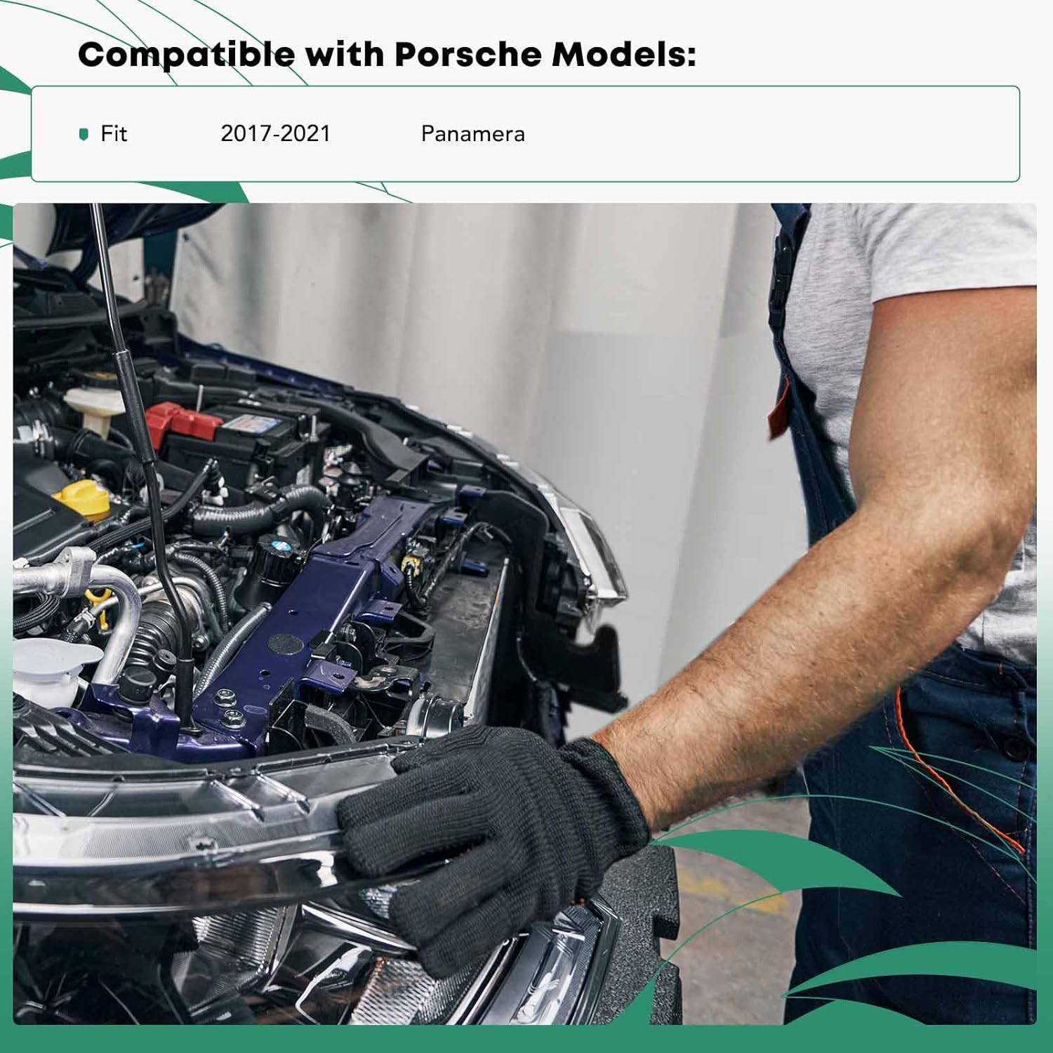 YHTAUTO Front Upper Radiator Support Panel Fit for 2017-2021 Porsche Panamera, Radiator Core Support Bracket