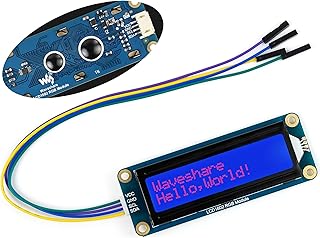 LCD1602 RGB Display Module 16x2 Characters 16 Millions RGB Backlight Colors 3.3V/5V I2C Bus AiP31068 LCD Controller PCA9633 RGB Driver Compatible with Arduino Raspberry Pi/Pi Pico Jetson Nano