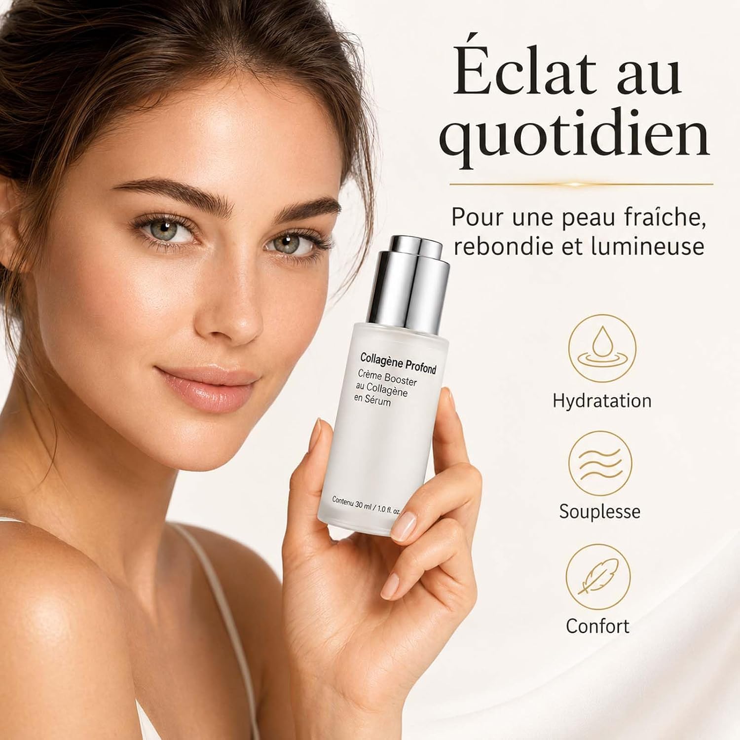 Rosalivia Serum Coreen,2026 Rosalivia Collagène Profond,Sérum Coréen Au Collagène Pour Pea - Analyse des détails et conception