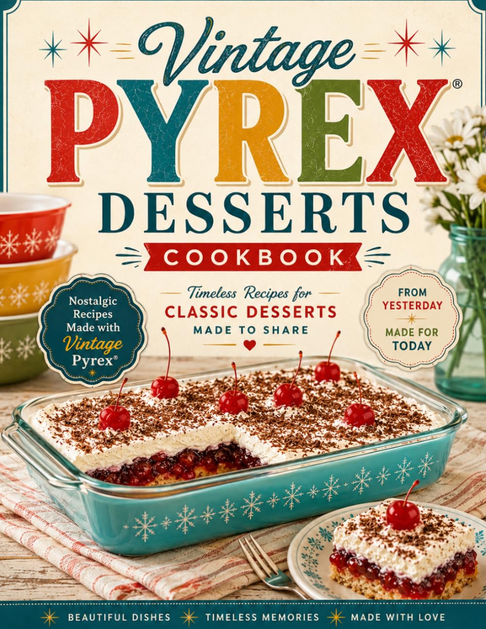 Vintage Pyrex Desserts Cookbook: Nostalgic Recipes Made with Vintage Pyrex