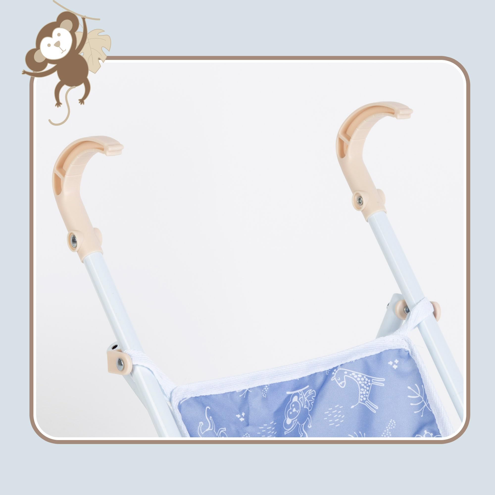 COLORBABY 44923 CBToys Silla Plegable Estilo bebé, Azul, 25x40,5x55,5 cm