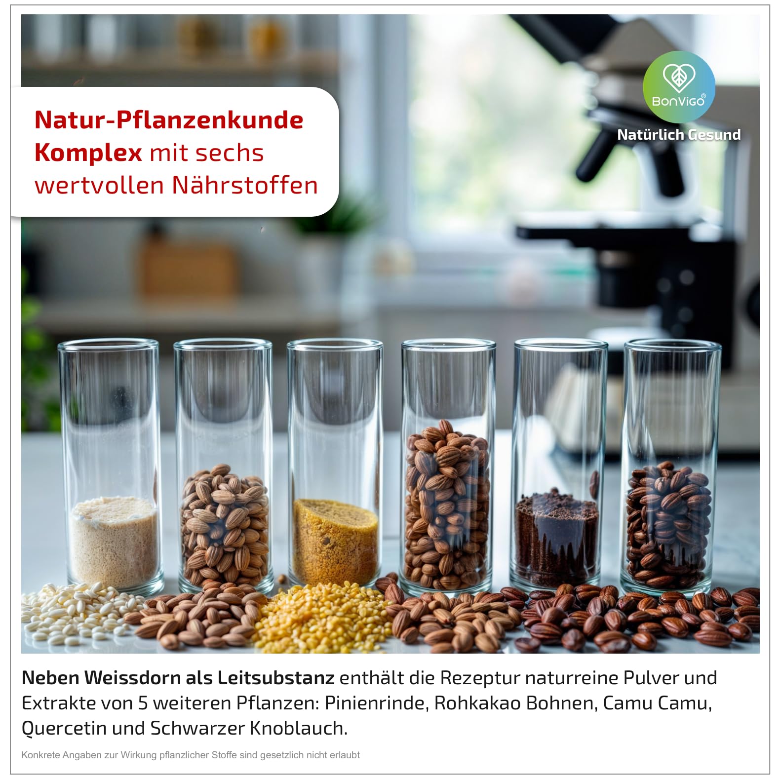 CardiVigo mit Thiamin für normale Herzfunktion. Plus Weißdorn, Q10 | Folat für normale Blutbildung & Vitamin C zu normaler Kollagenbildung für normale Funktion der Blutgefäße & Pflanzenextrakte