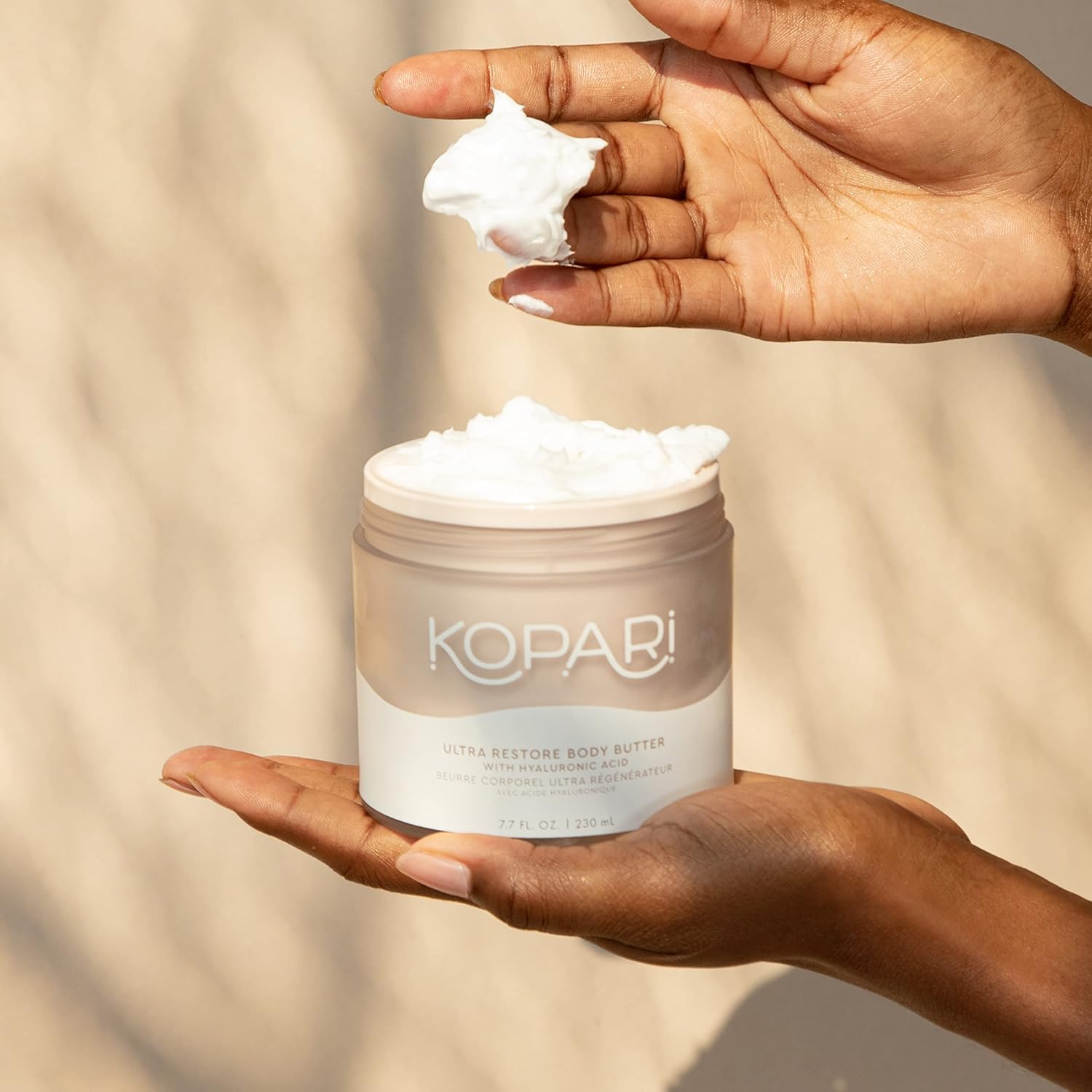Kopari Ultra Restore Body Butter with Hyaluronic Acid, Vitamin B5 and Coconut Oil for Long-Lasting Hydration | Silky Smooth Moisturizing Body Lotion for Dry Skin | Vegan and Cruelty-Free | 7.7 oz : Beauty & Personal Care