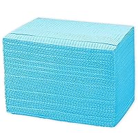 Vista 11 de 125 baberos dentales desechables para pacientes, 13 x 18 pulgadas, 3 capas impermeables para piercing, tatuaje, servilleta, babero de tejido