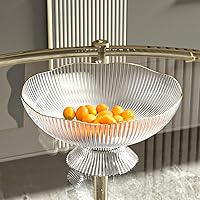 Vista 5 de Bandeja de fruta de drenaje para el hogar, mesa de centro de sala de estar, bandeja de colocación de dulces y aperitivos, cesta de frutas, Verde