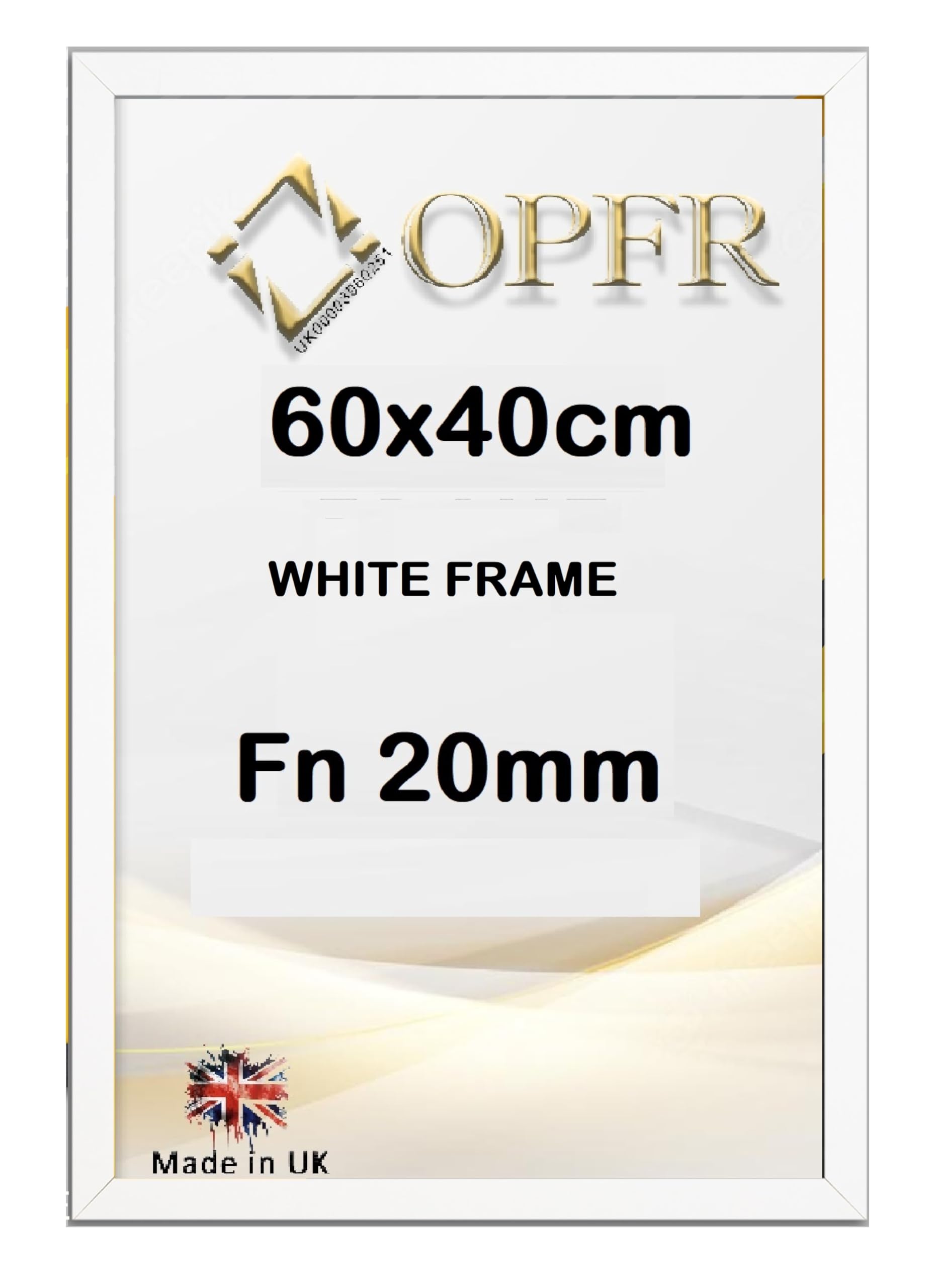 Opfr White Thin 60X40cm Picture,Poster Frame