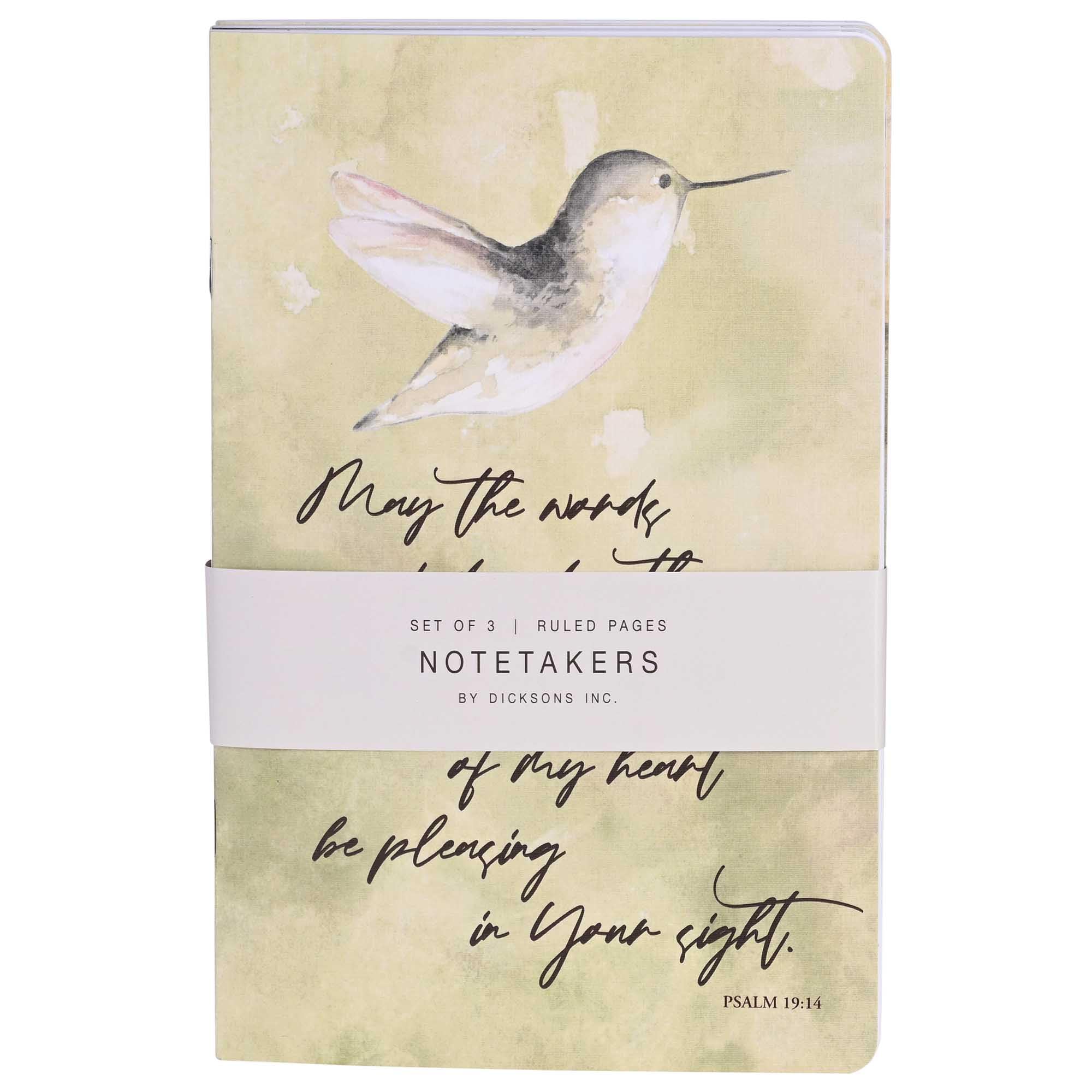 Carnet de notes ligné Dicksons écriture florale colibri - 5