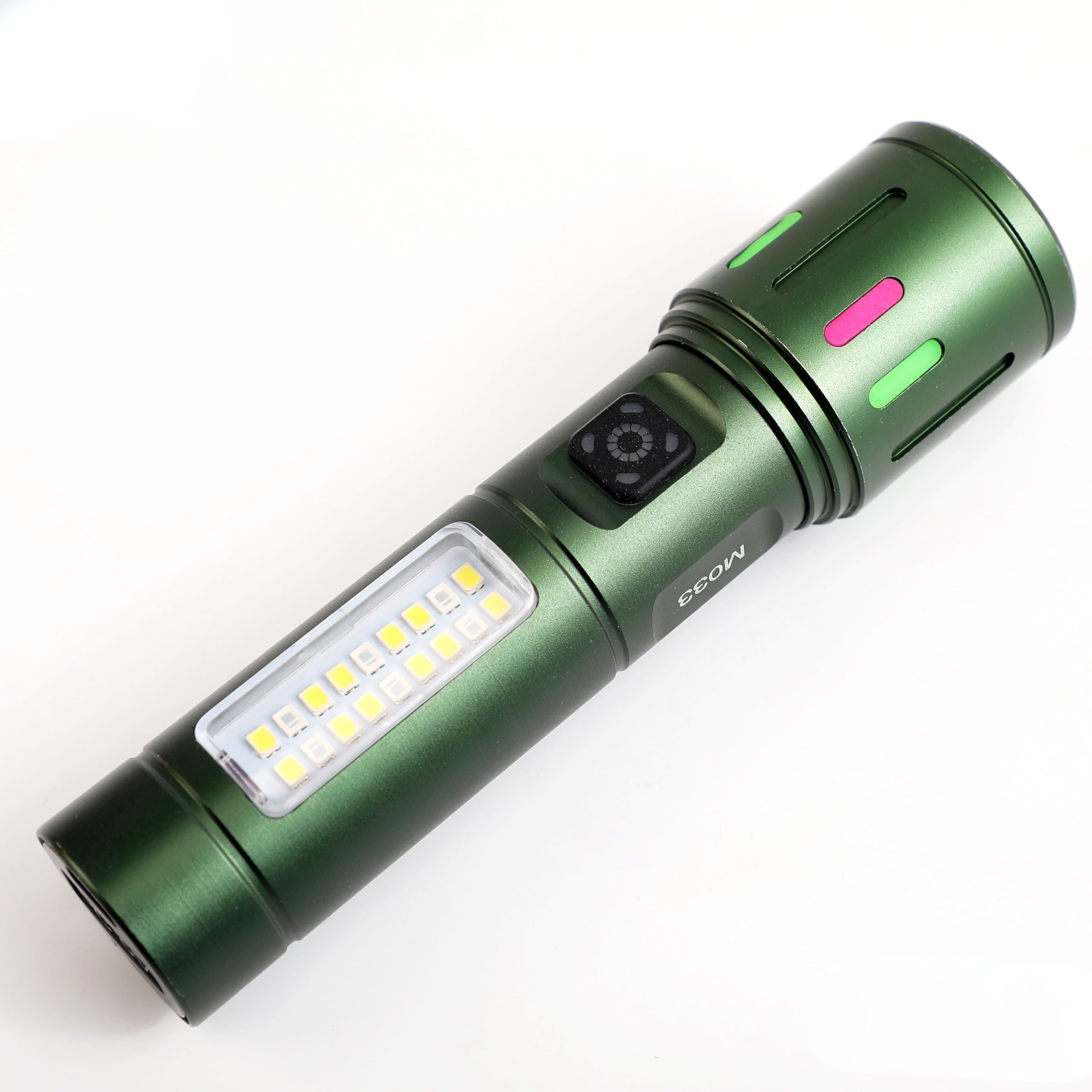 MZ M033 (Rechargeable LED Metal Torch) Zoomable 80W with 6 Modes