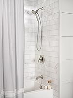 Vista 3 de Moen Engage Magnetix Spot Resist Brushed Nickel 3.5-Inch Six-Function Detachable Handheld Showerhead with Magnetic Docking System, 26100SRN