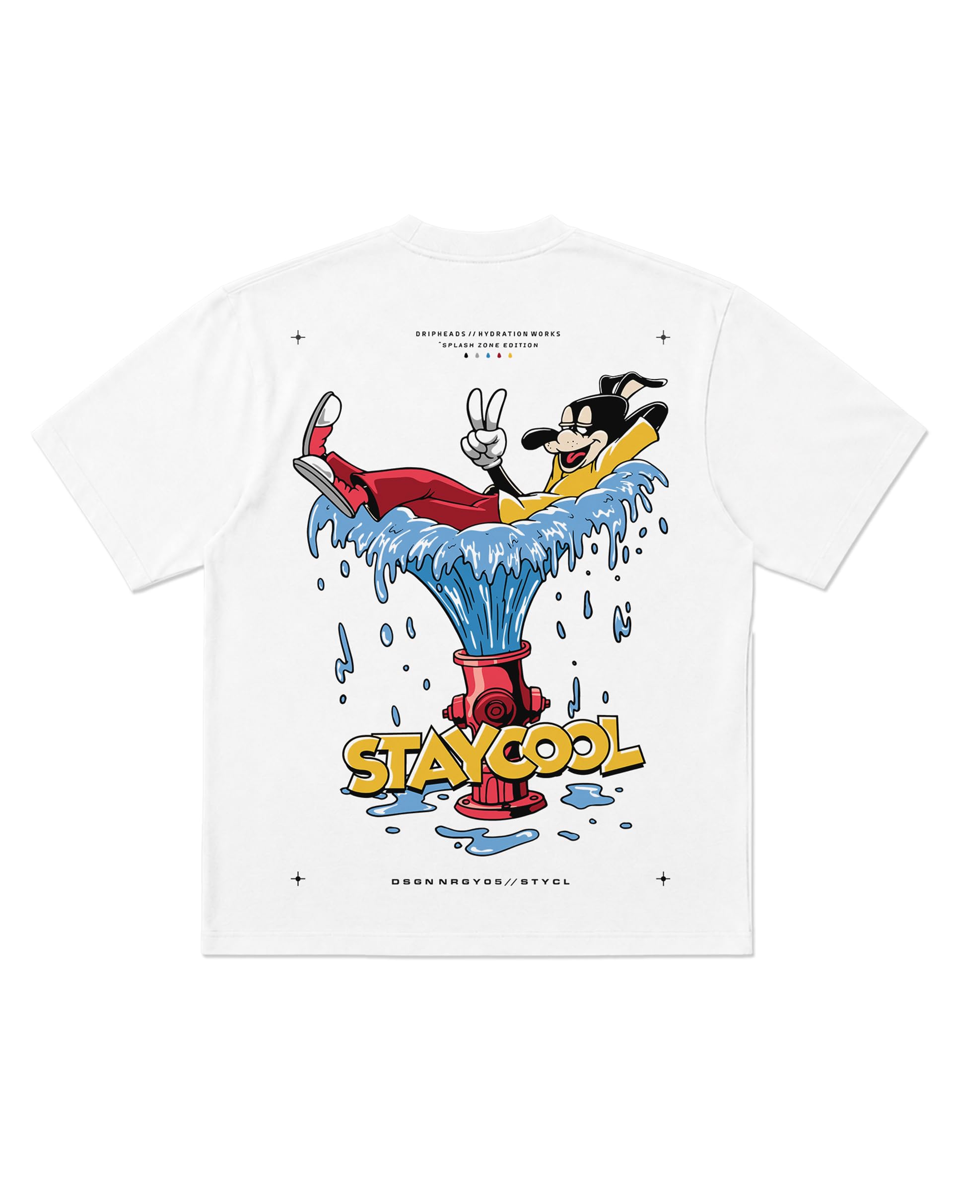 Stay Cool Graphic T-Shirt for Unisex | Oversized Fit | 240 GSM Cotton | Round Neck Half Sleeve Casual Printed Tee | Soft Breathable Streetwear T-Shirt |