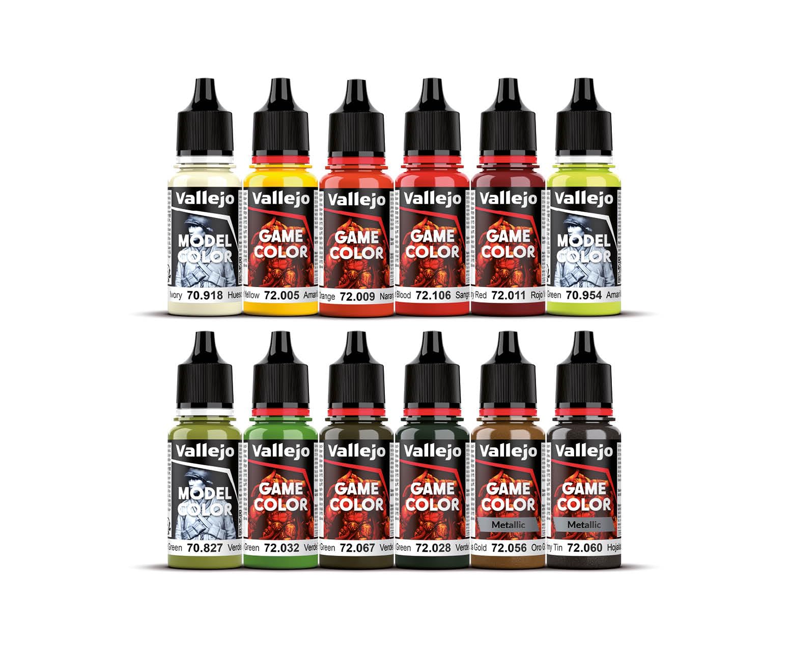 Vallejo - Fantasy Paint Set 12 x 18 ml/0,6 fl oz con Miniatura