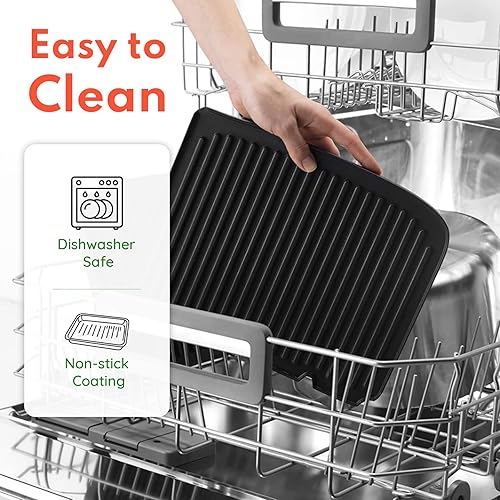 Miniatura 8 de Hornos tostadores pequeños, Horno tostador de encimera y máquina de pizza de gran capacidad de 4 rebanadas, acero inoxidable, 12 litros