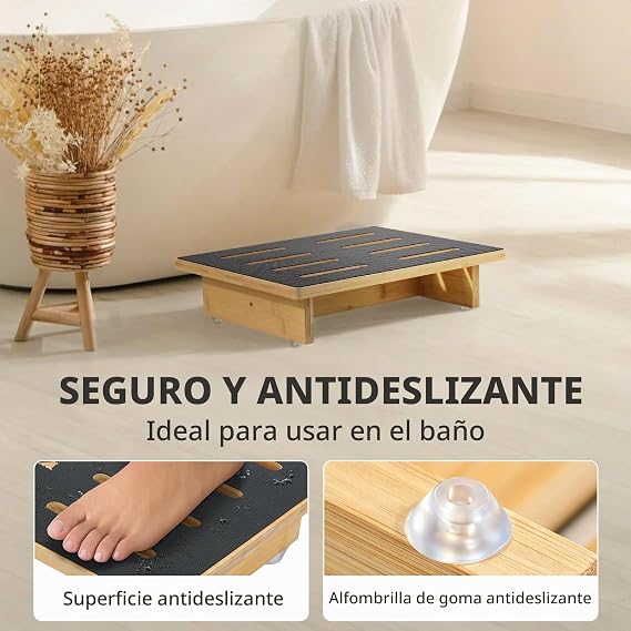 Roylvan Taburete Madera para Adultos y Mayores, Escalon de 9 cm, 200 kg